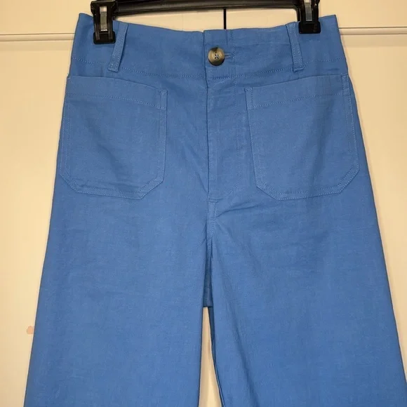 Anthropologie Maeve Colette Cropped Women’s Size 28 Wide Leg Crop Pants NWT - Picture 5 of 10